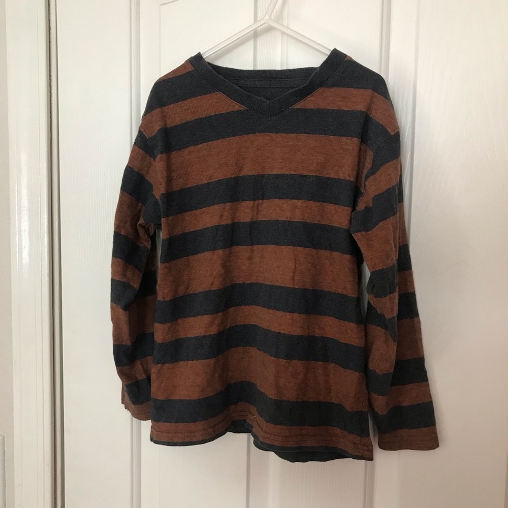 3/$9 Faded Glory Boys Small 6/7 L/S Striped Shirt